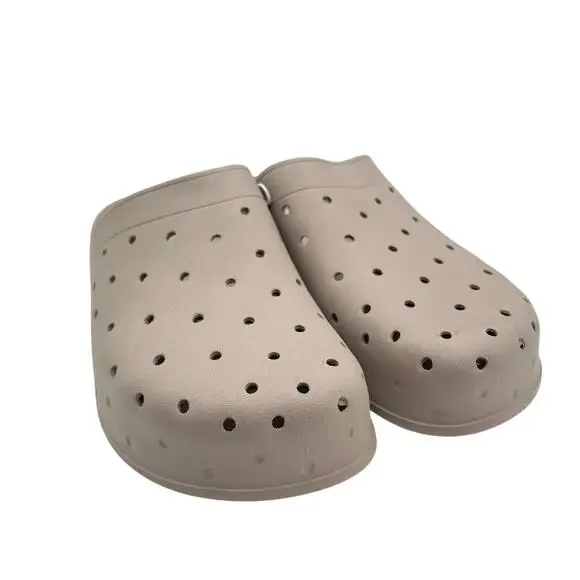 Old Navy Women's Cream Perforated‎ Clog Shoes Size 9 - Picture 4 of 5